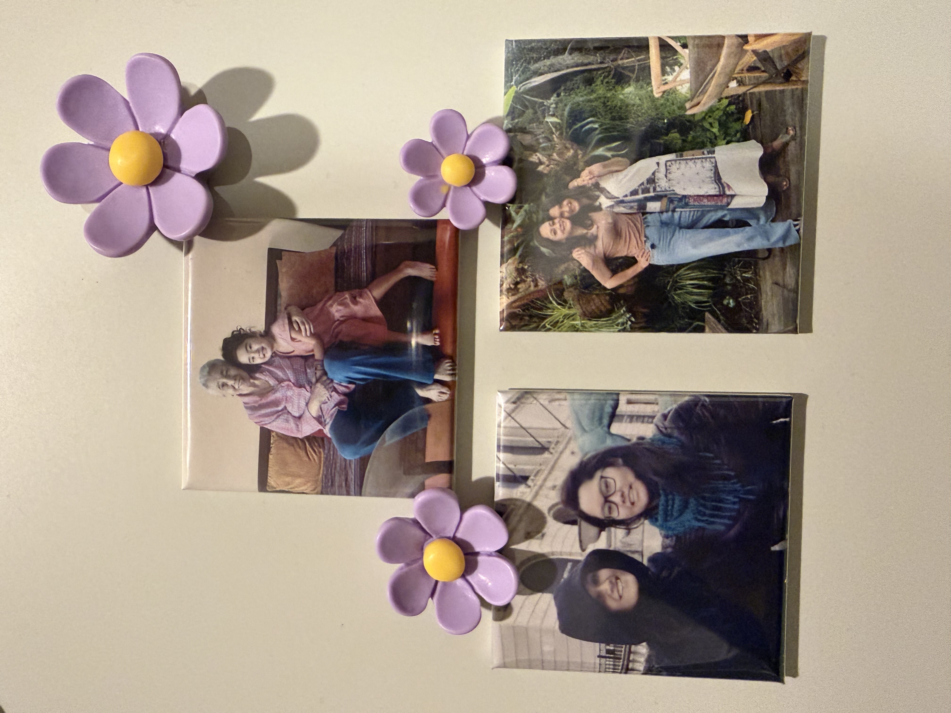 Mero Magnets photo magnets on display