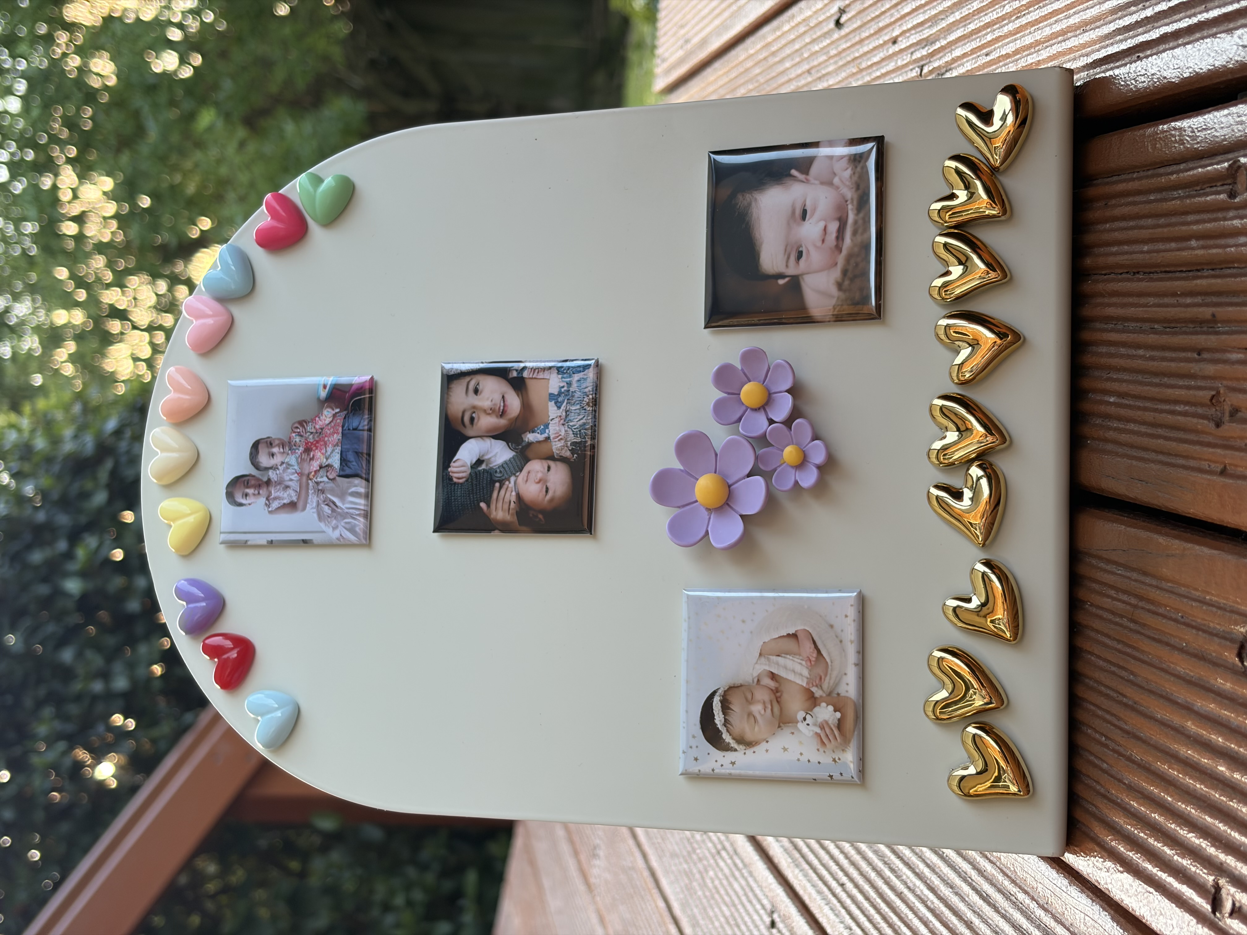 Mero Magnets photo magnets on display