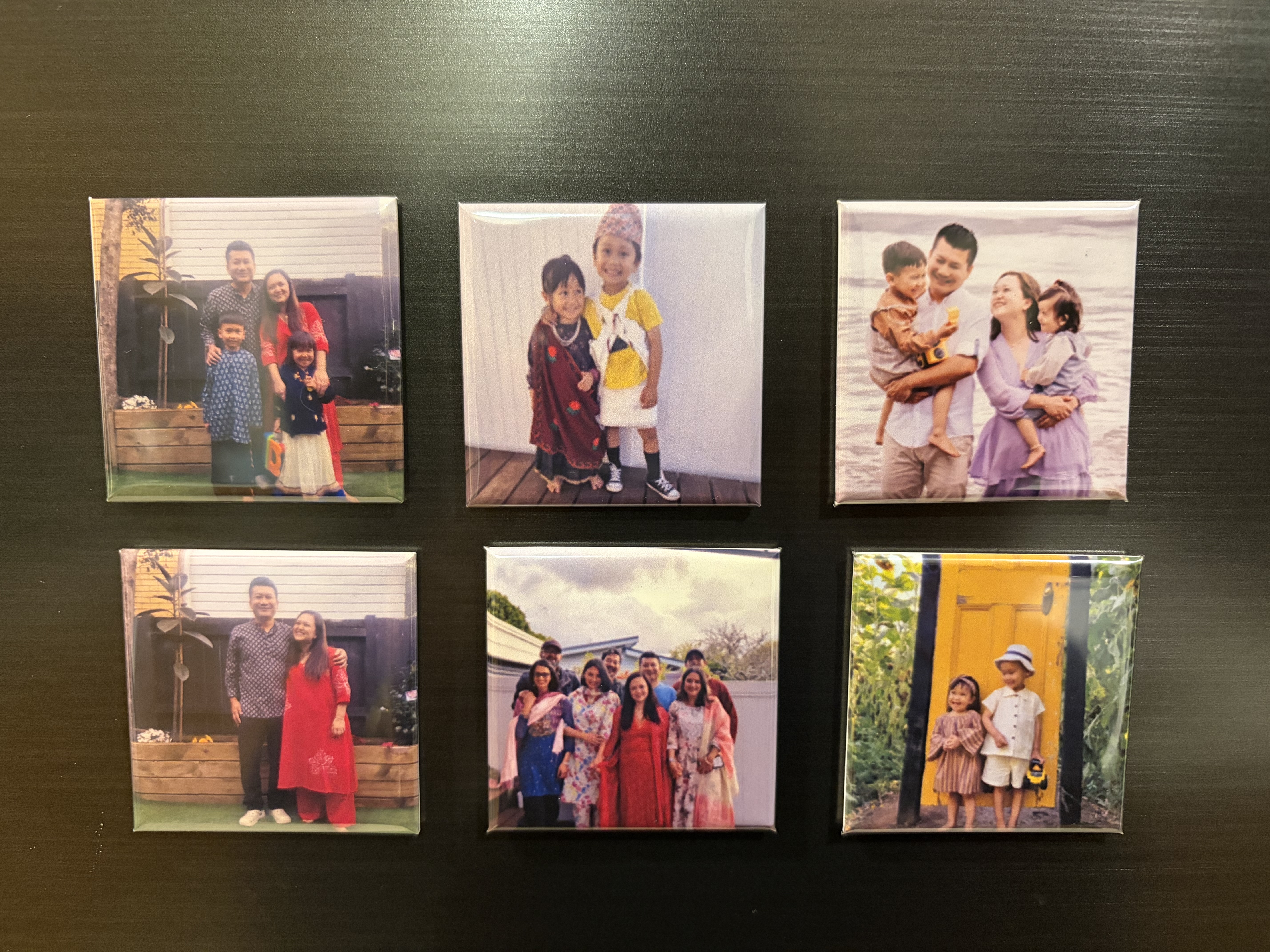 Mero Magnets photo magnets on display